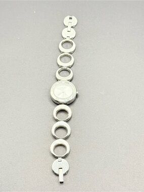 DKNY Modern Circular Link Stainless Steel Watch Bracelet